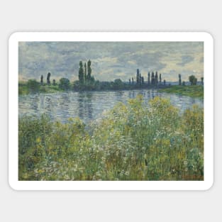 Banks of the Seine, Vetheuil by Claude Monet Sticker